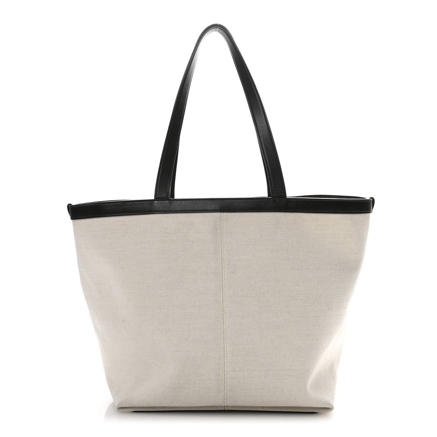 Bottega Veneta Bottega Veneta Canvas Mix Nappa Intrecciato Medium Flip Flap Tote Natural Fondant