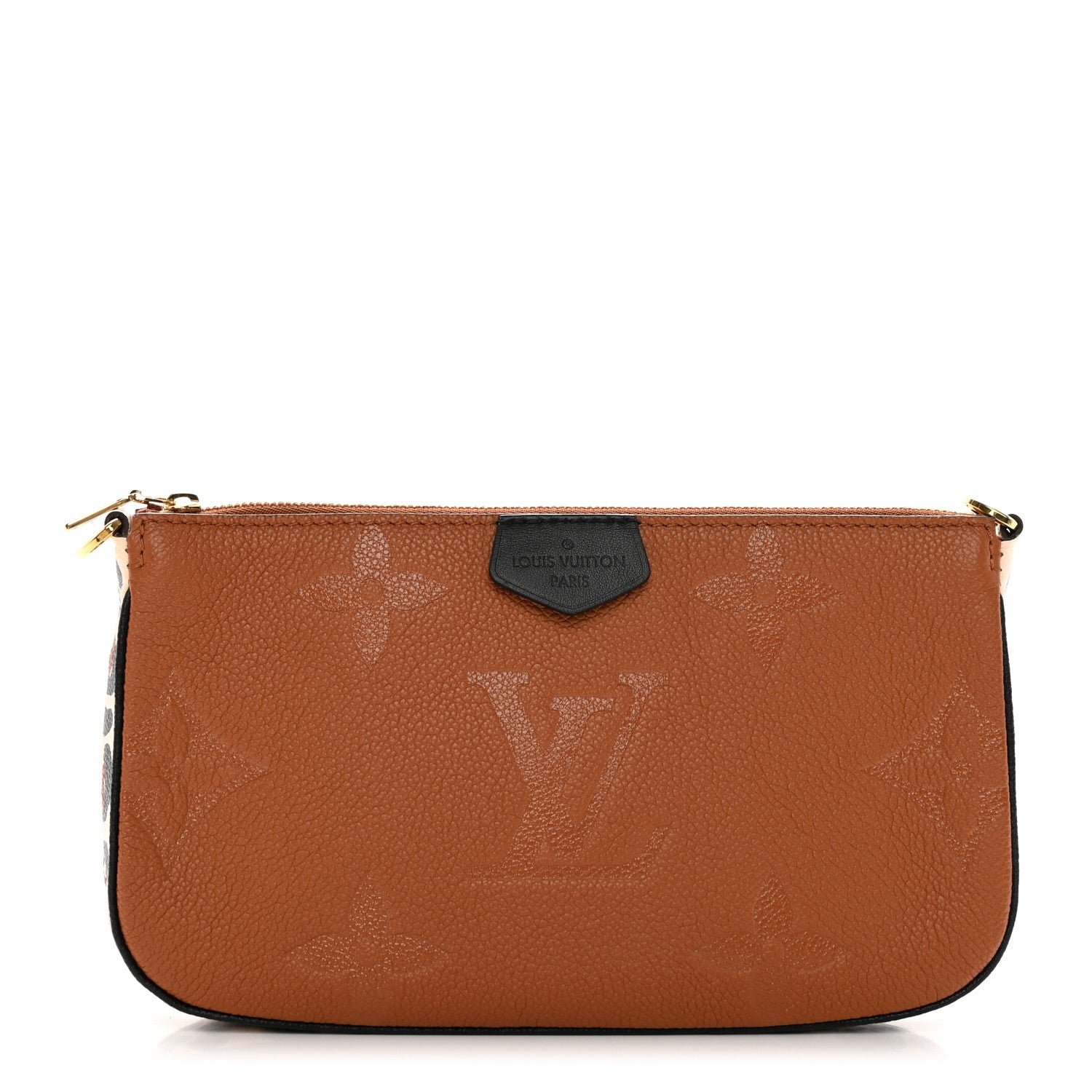 Louis Vuitton Empreinte Monogram Giant Wild At Heart Multi Pochette Accessories Mini Pochette Caramel