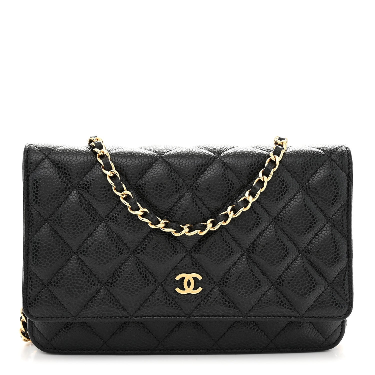 Chanel Chanel Caviar Quilted Wallet on Chain WOC Black