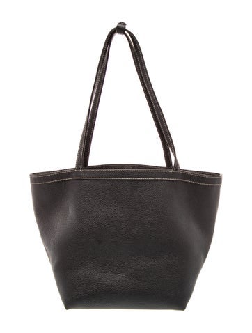 Leather Park Tote Three Stitch