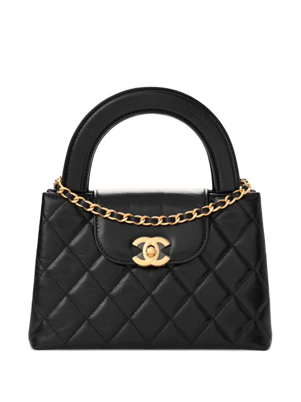 2025 nano Kelly quilted calfskin gold-hardware tote bag