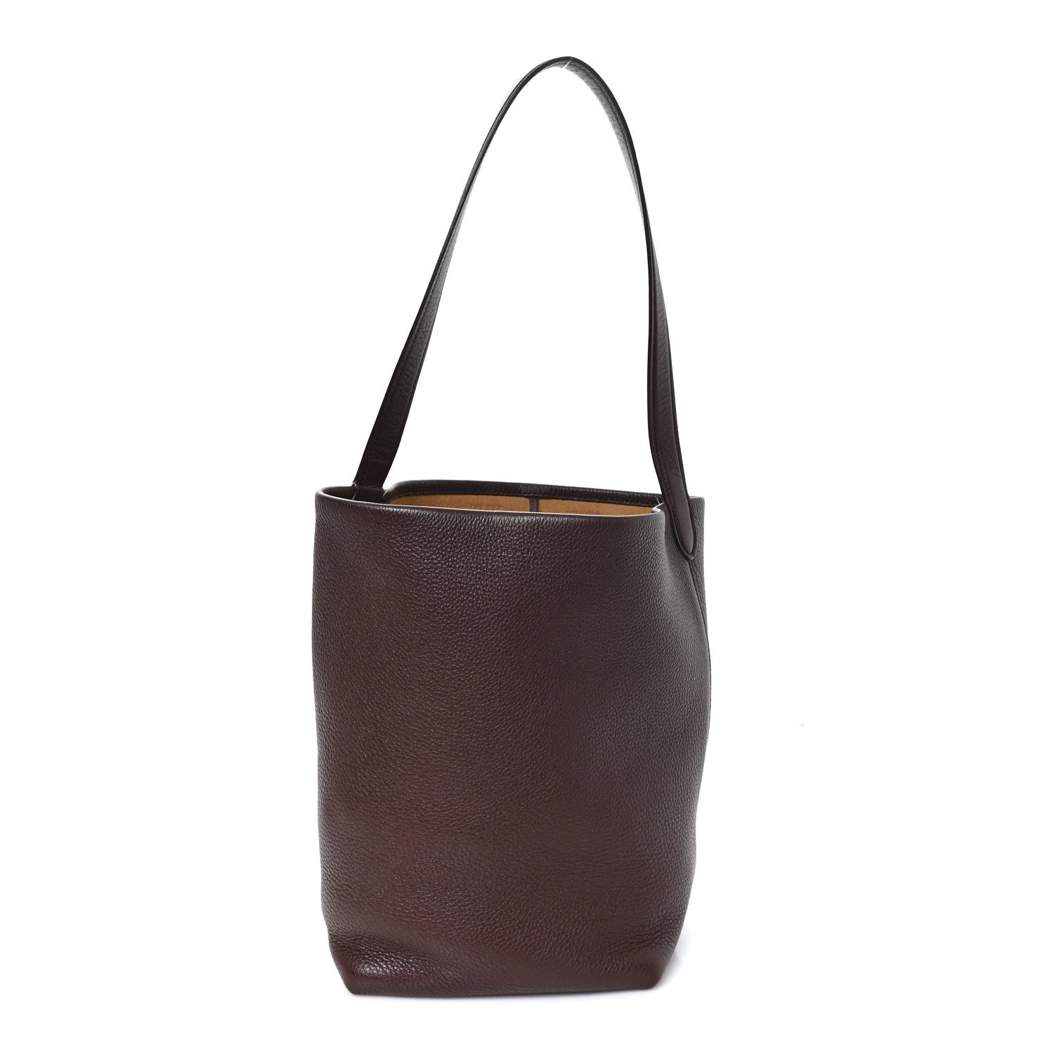 The Row Grained Calfskin Medium N/S Park Tote Acajou