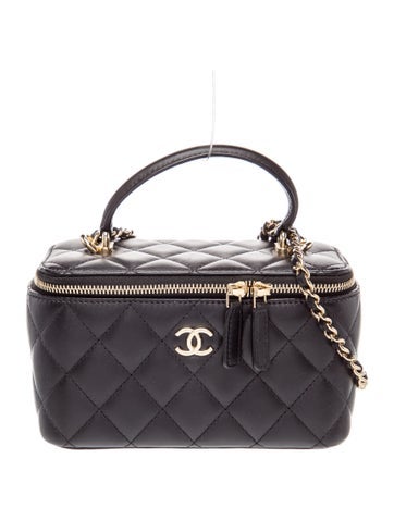 Small Top Handle Vanity Case w/ Chain
