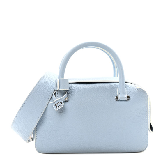 Delvaux Taurillon Soft Mini Cool Box Satchel Pacific