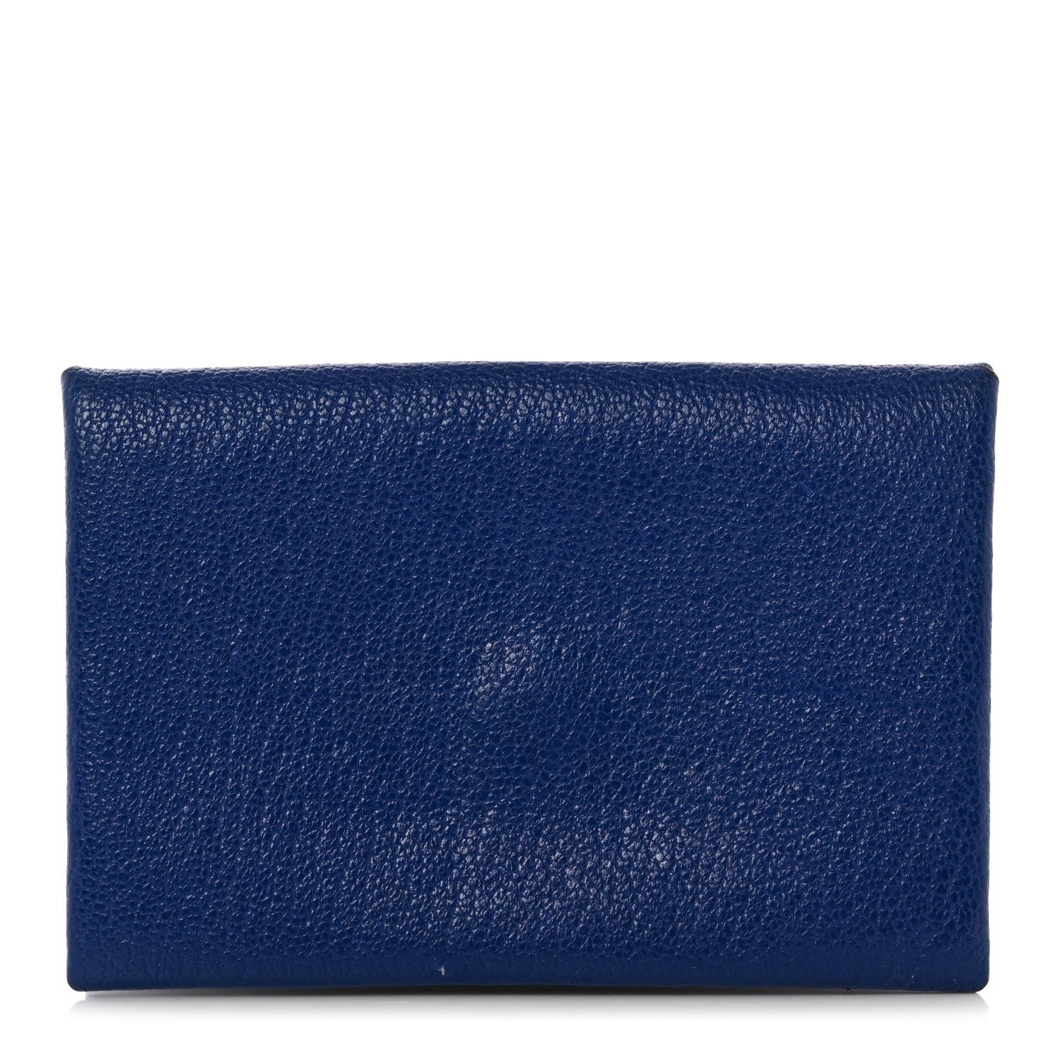 Hermes Chevre Mysore Calvi Card Case Bleu Electrique