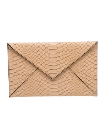 Embossed Leather Clutch