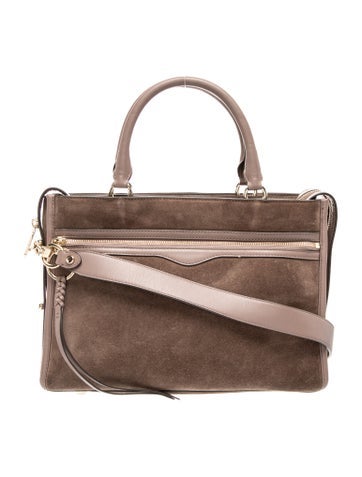 Suede Top Handle Bag