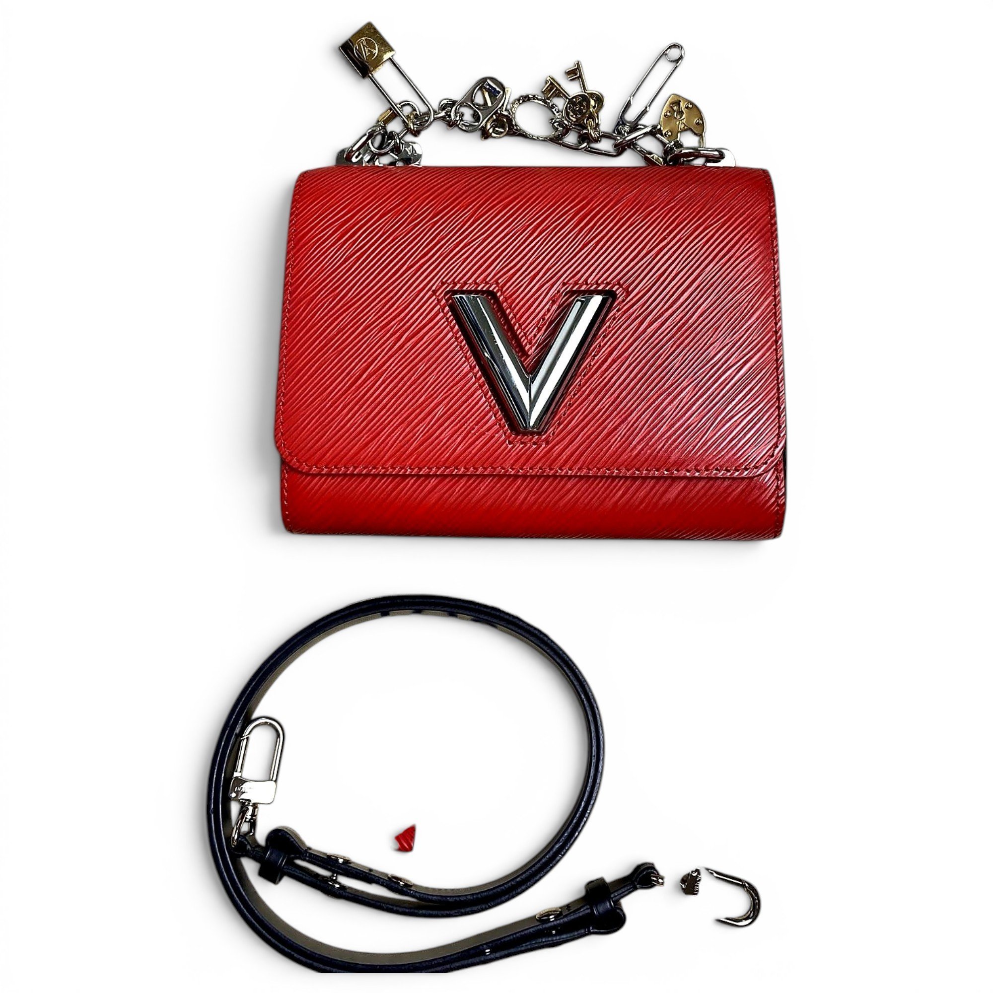 Twist leather handbag