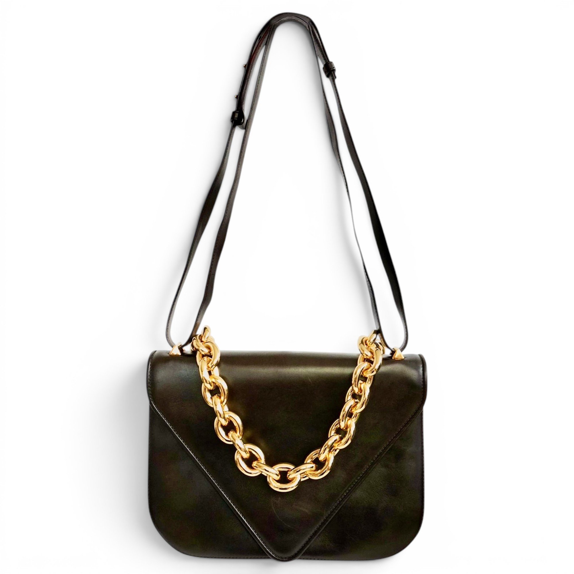 Mount leather crossbody bag