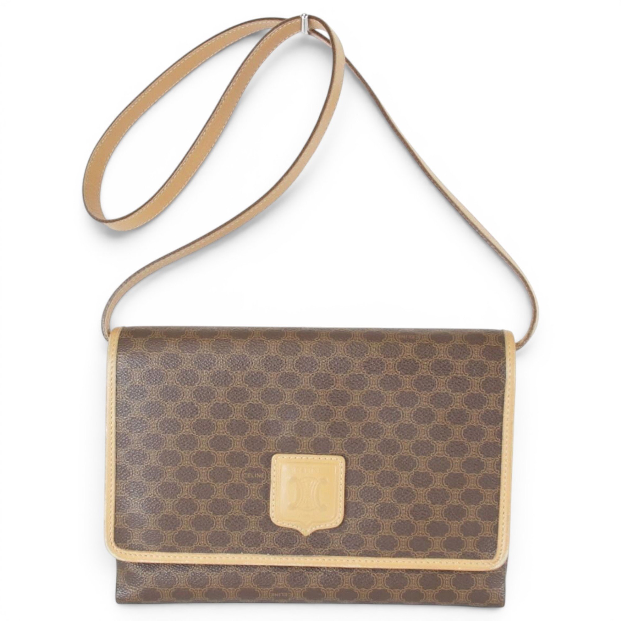 Pocket leather handbag