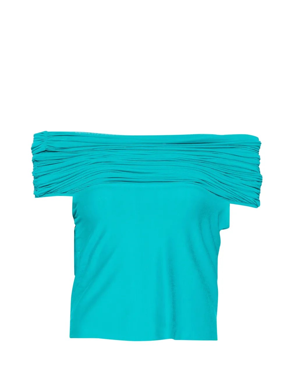 off-the-shoulder ruched top