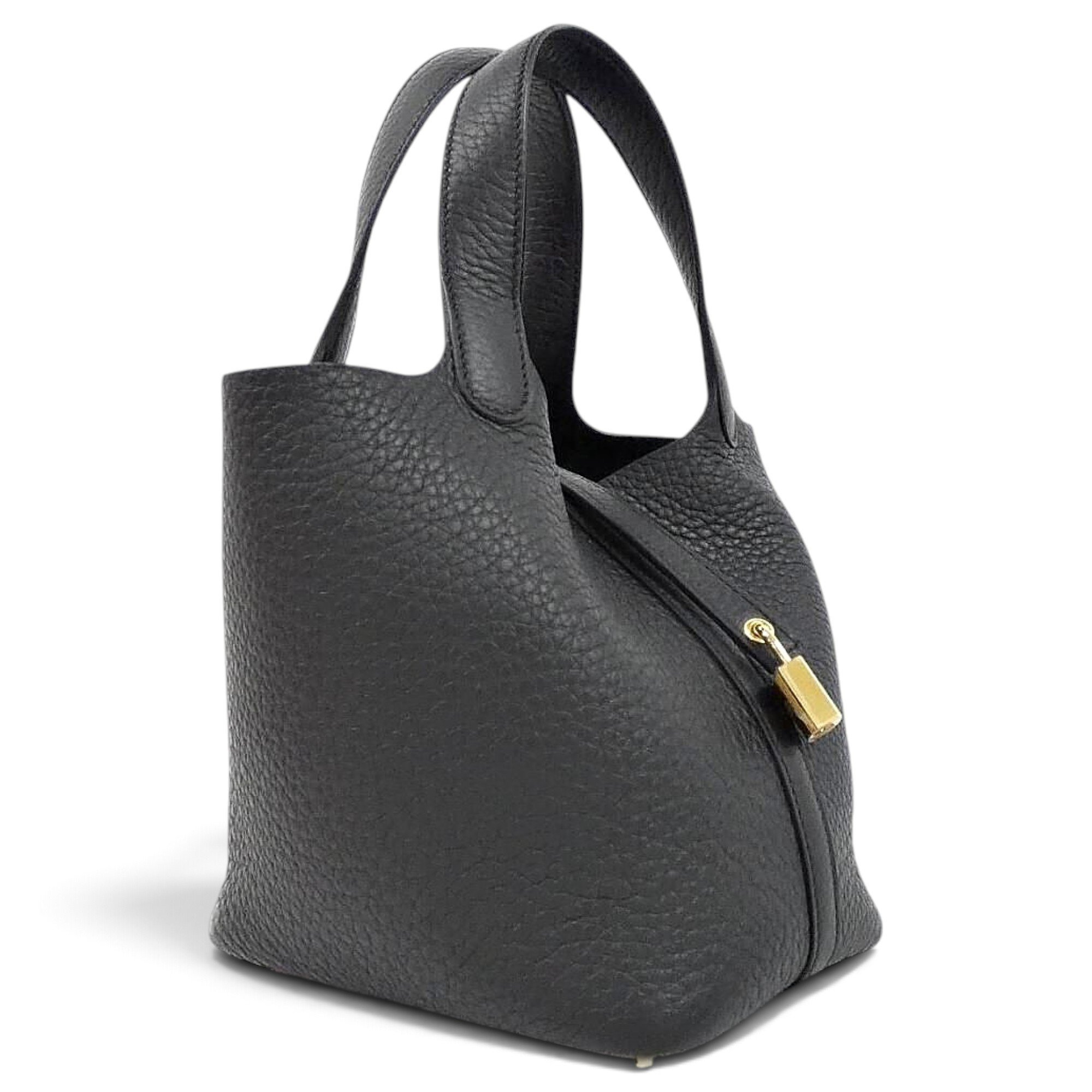 Picotin leather handbag