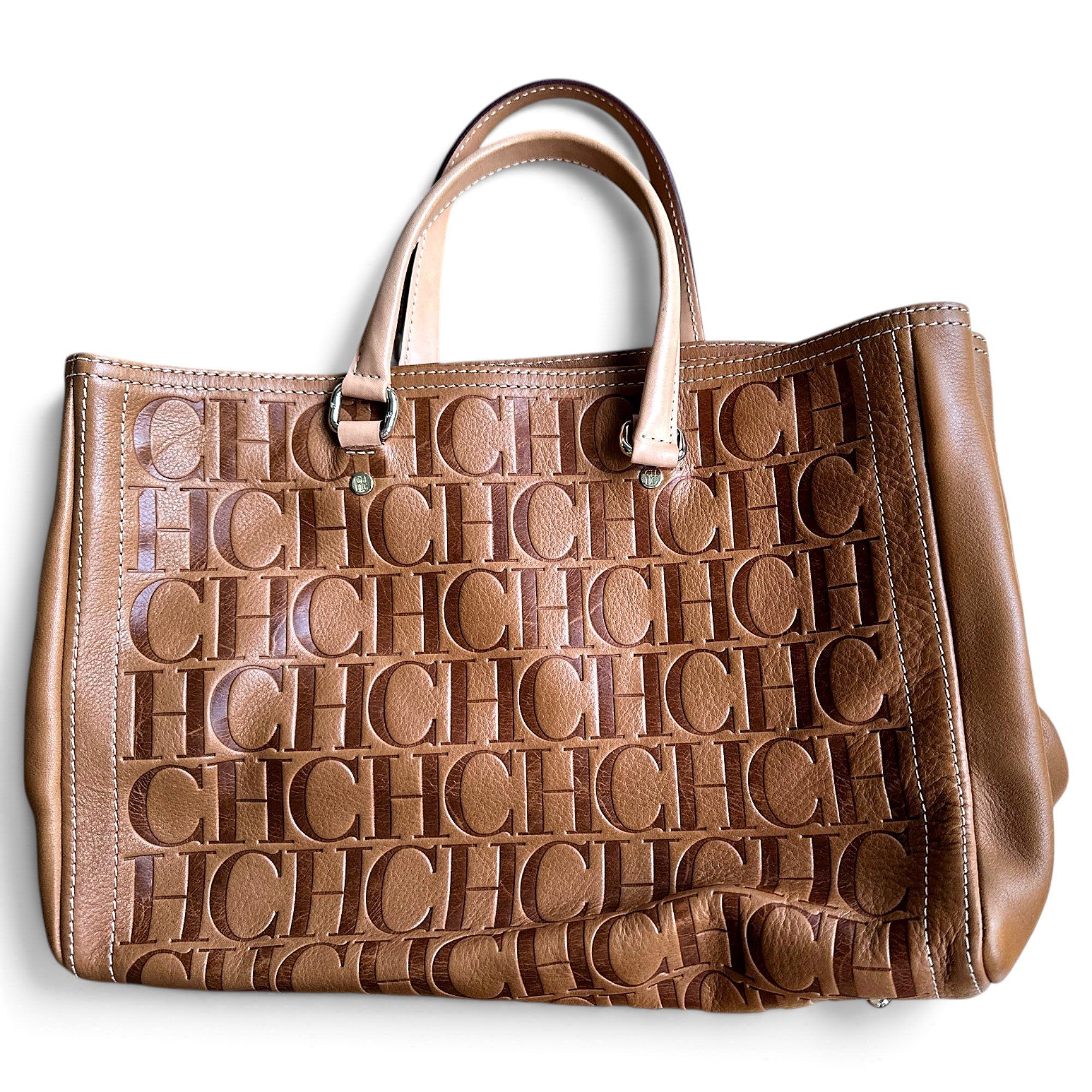 Leather tote