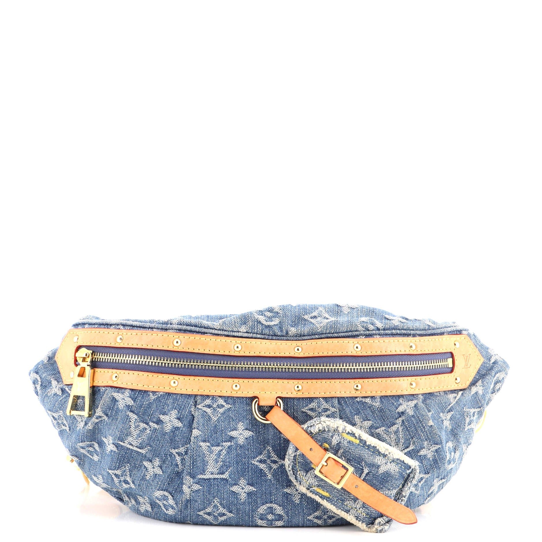 High Rise Bum Bag Monogram Denim