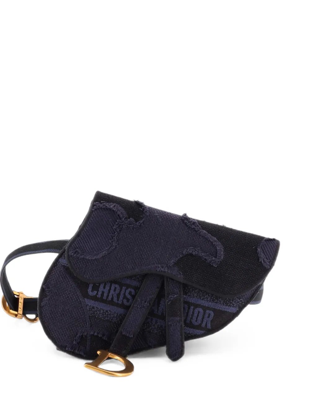 Dior Saddle Camouflage Embroidered Canvas belt bag