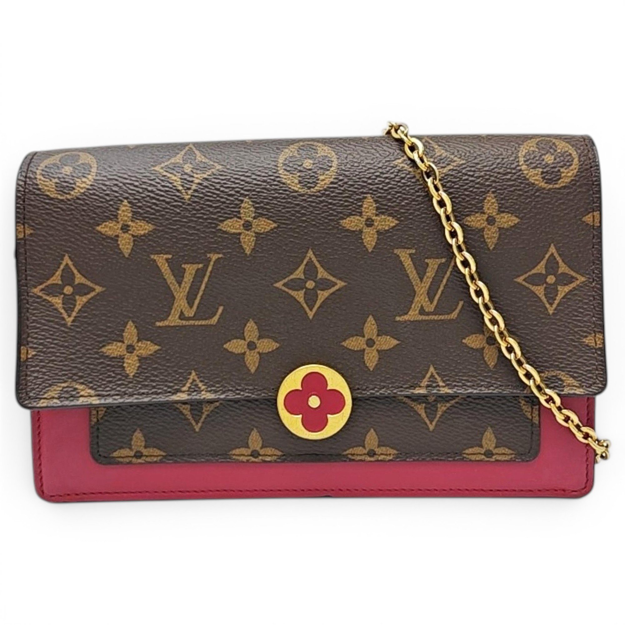 Chaîne Flore leather handbag