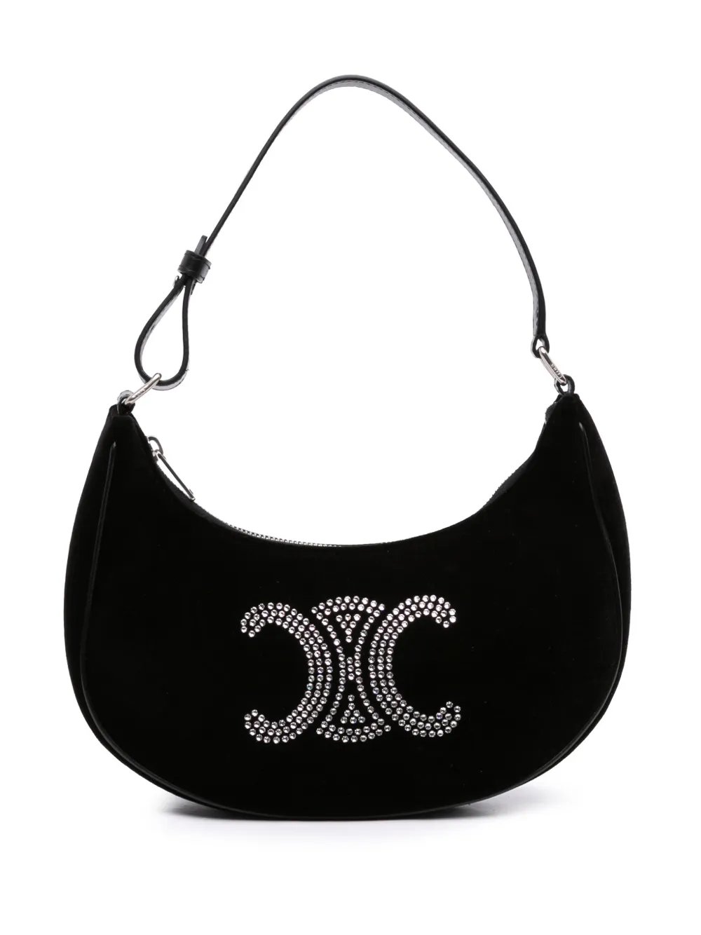 2023 Velvet Strass Triomphe Ava shoulder bag