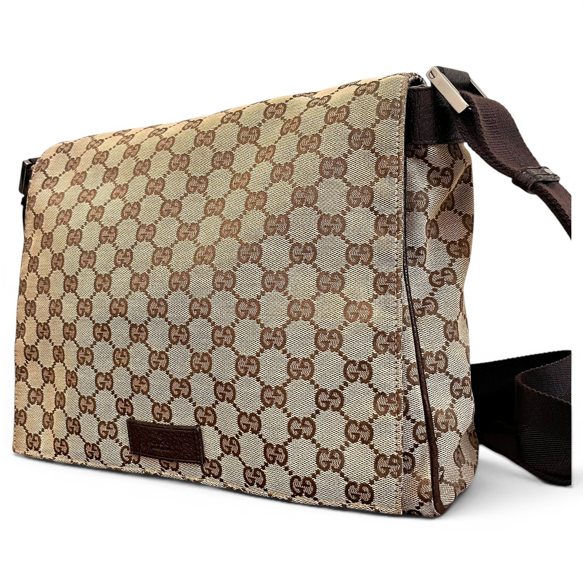 Horsebit 1955 Messenger cloth handbag