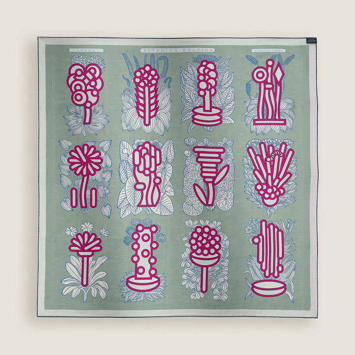 Botanica Grafica Double Face Scarf 90