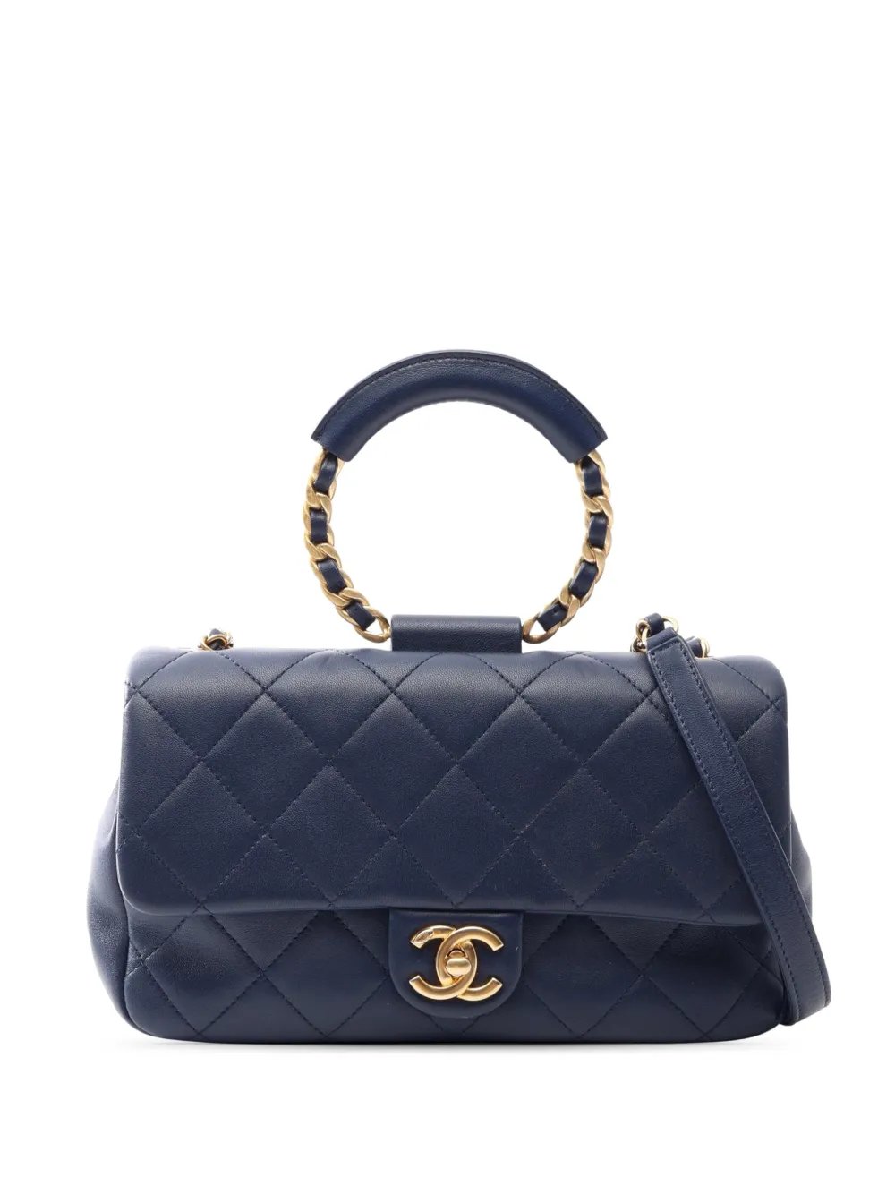 2019 Medium Lambskin In the Loop Flap satchel