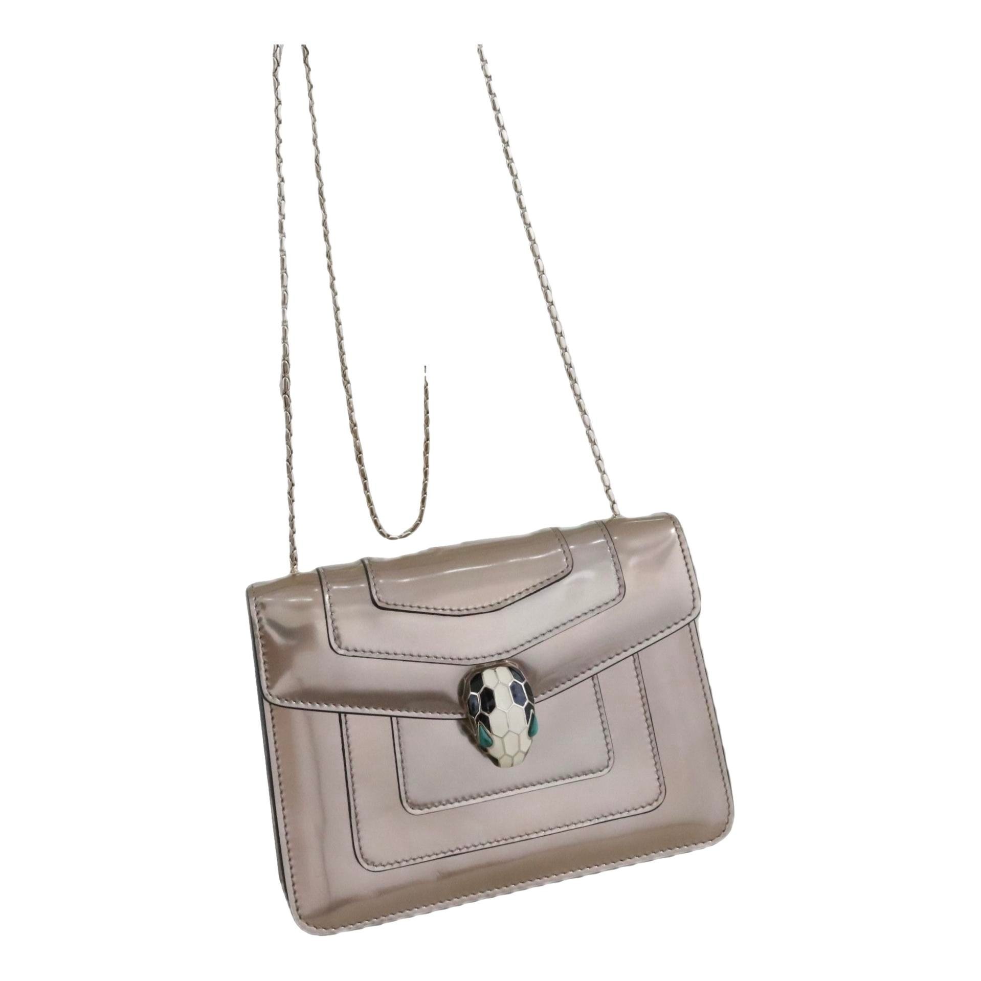 Serpenti leather handbag