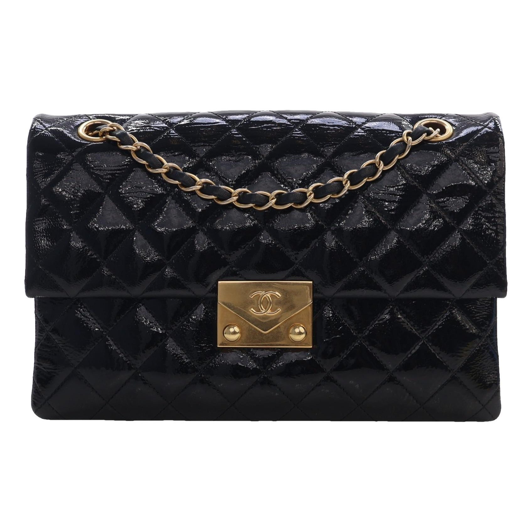 Patent leather handbag