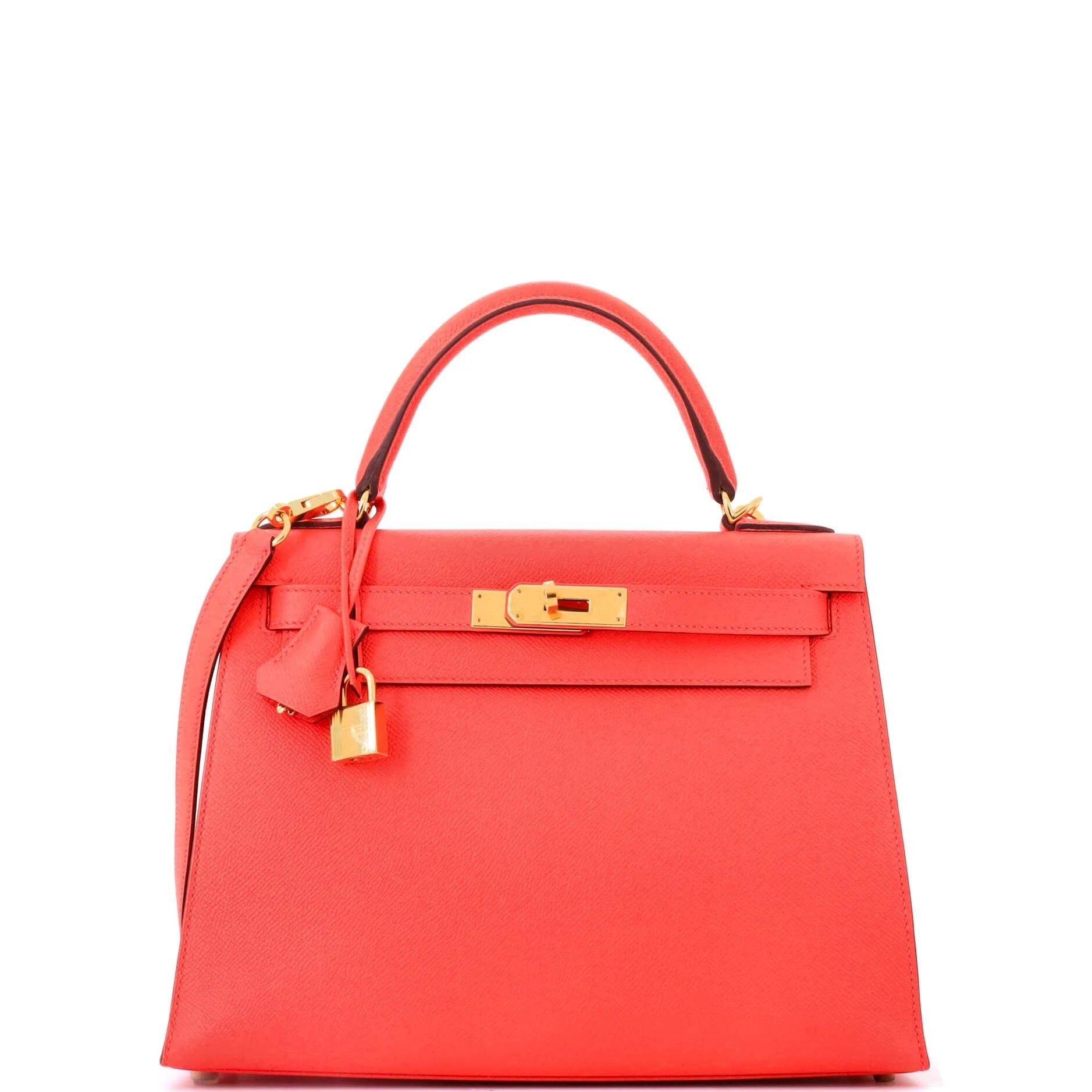 Kelly 28 leather handbag