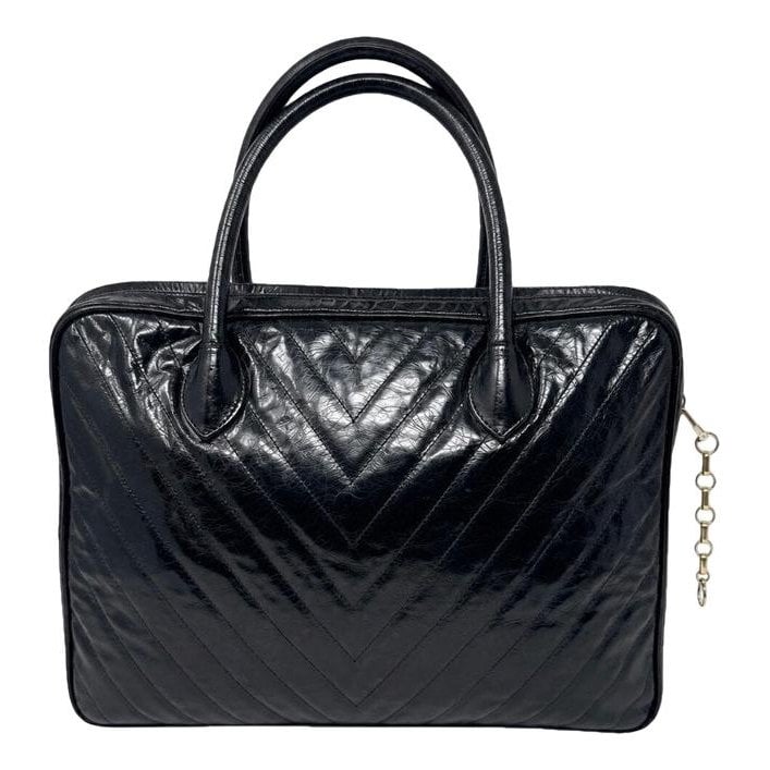 Patent leather handbag