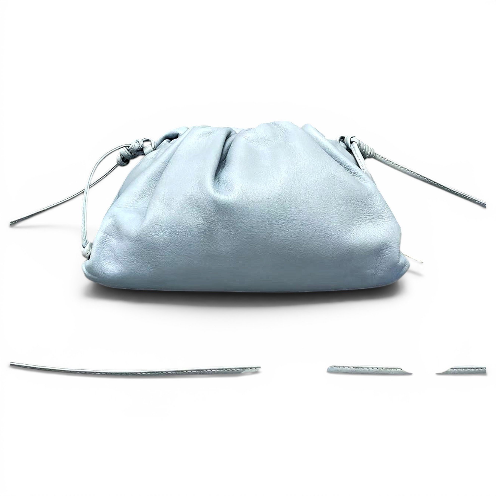 Pouch leather handbag