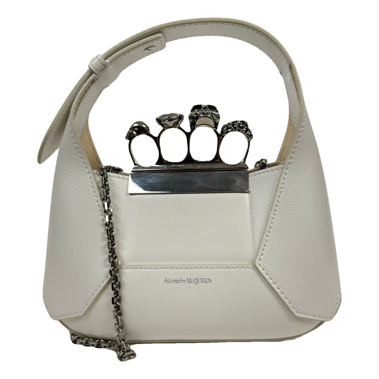 Alexander McQueen Knuckle leather handbag