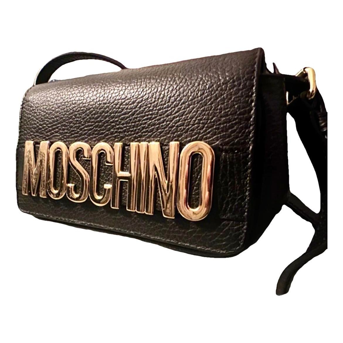 Leather clutch bag