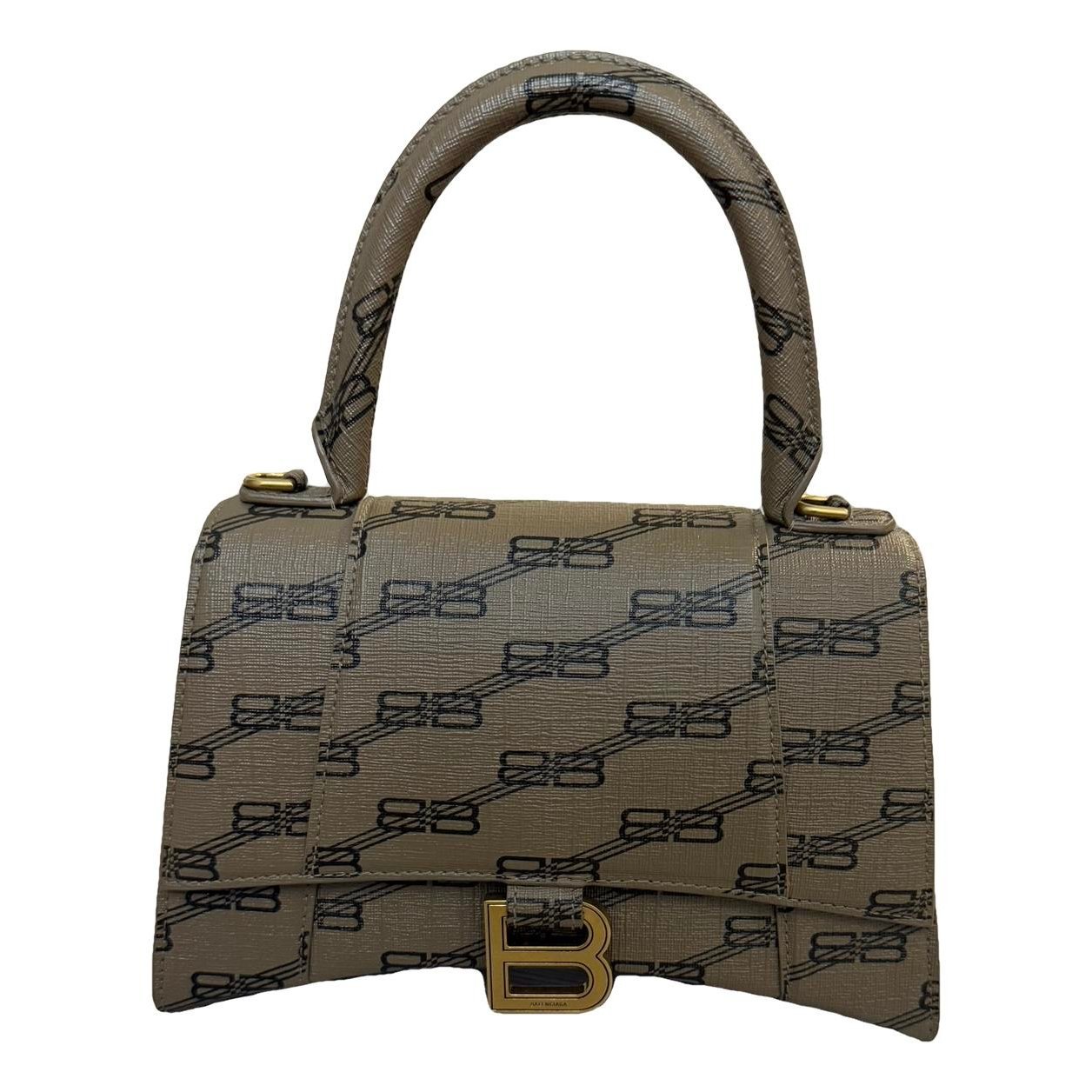 Hourglass leather crossbody bag