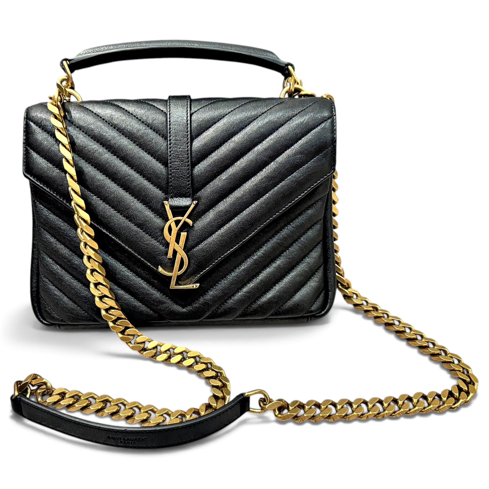 Collége monogramme leather handbag