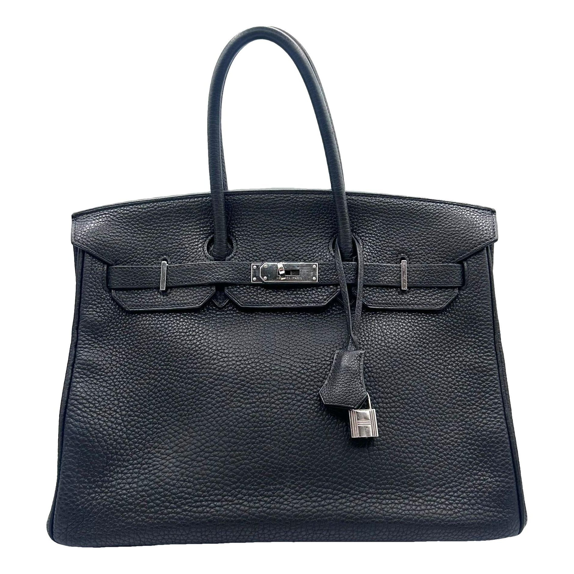 Hermes Birkin 35 Handbag Black 9082