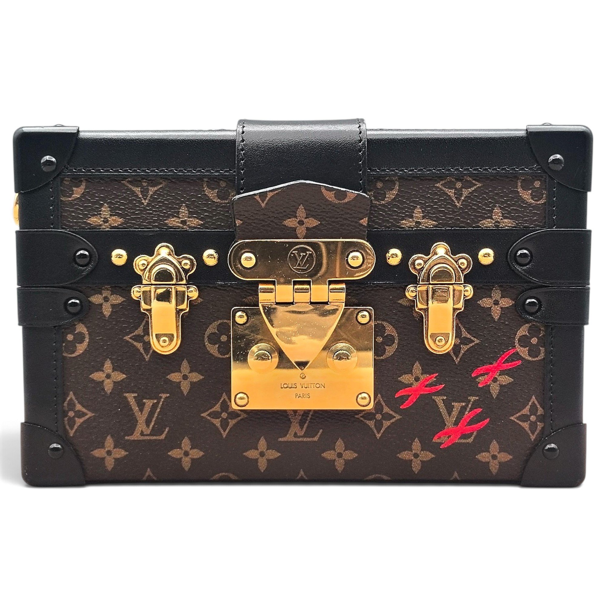 Louis Vuitton Petite Malle leather mini bag