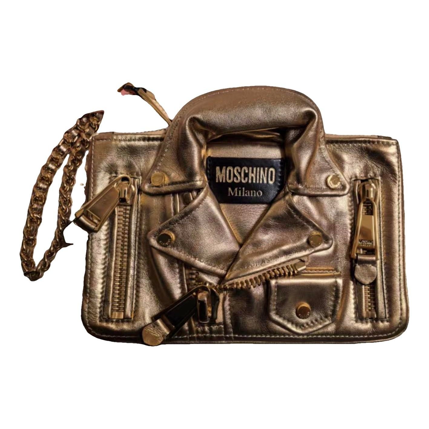 Biker leather handbag