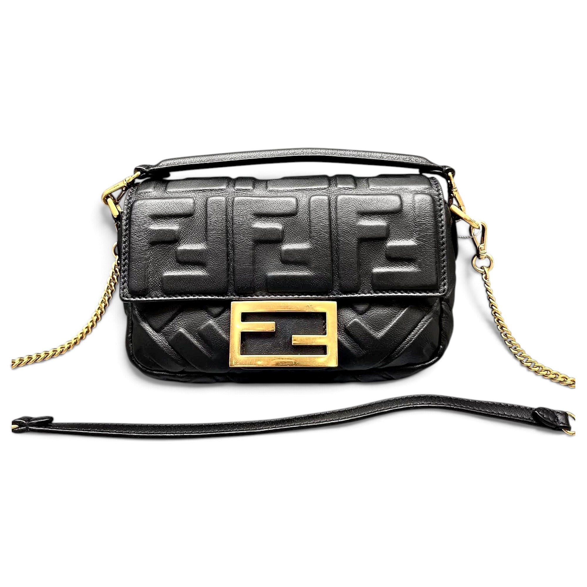 Baguette leather handbag
