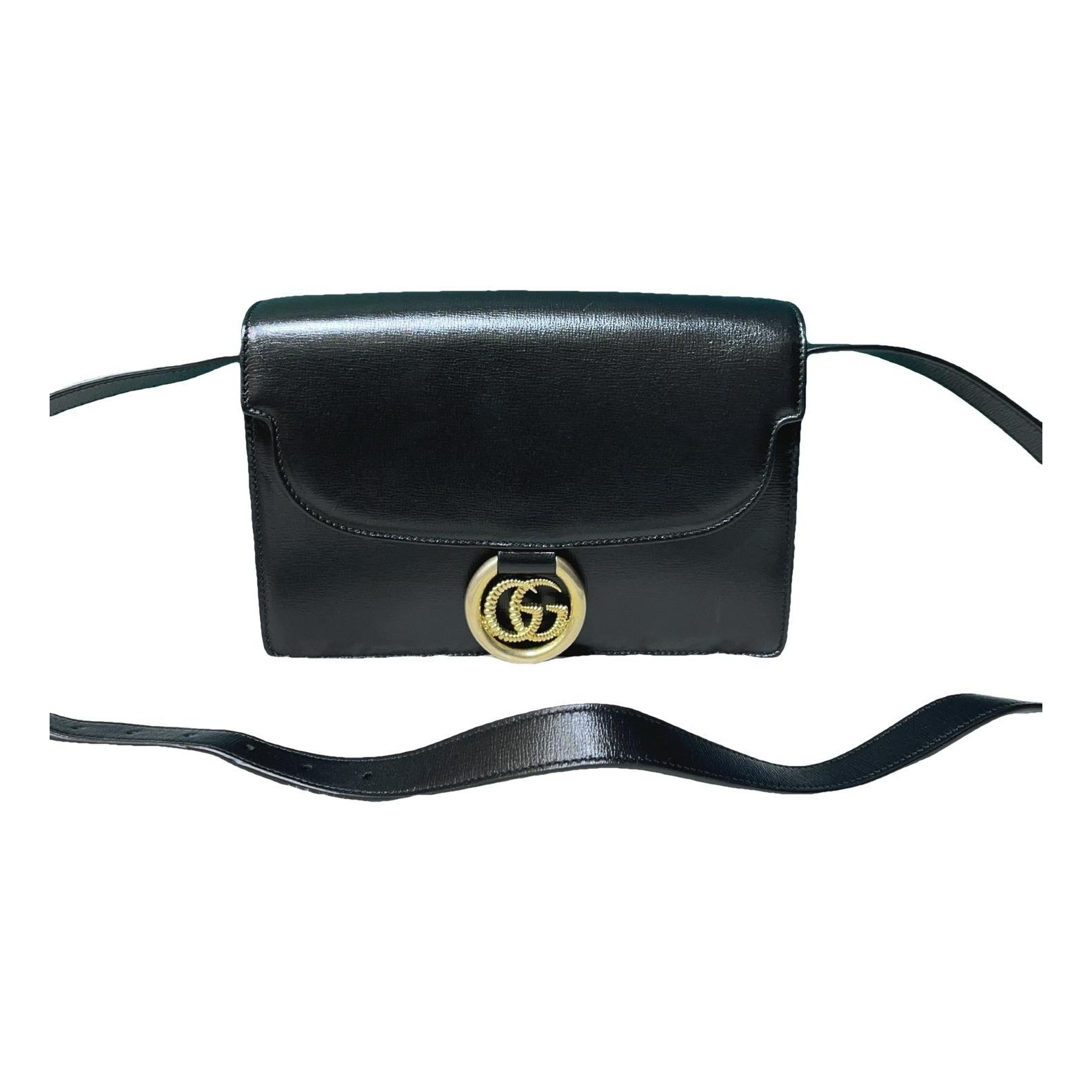 GG Ring leather handbag