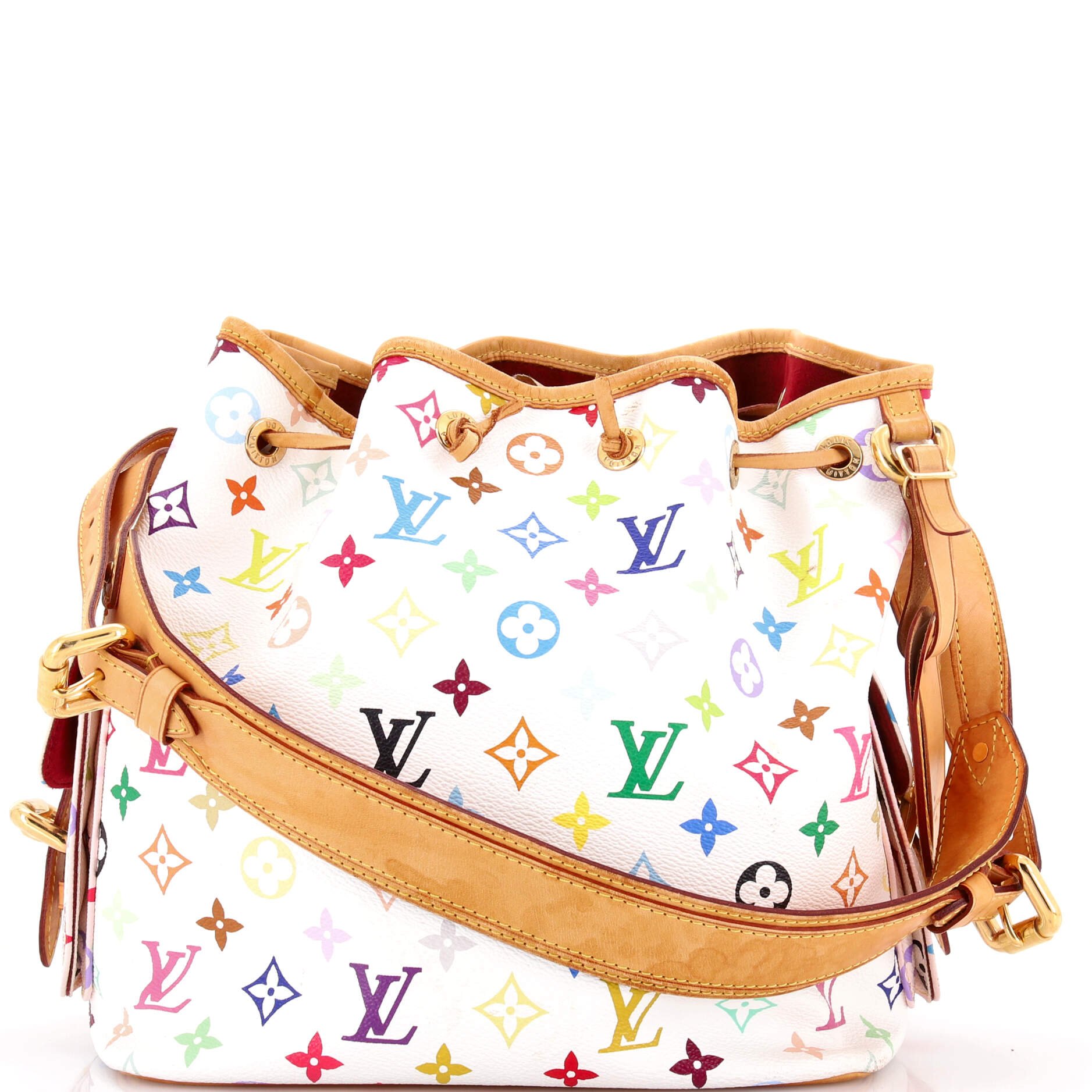 Louis Vuitton Petit Noe Handbag Monogram Multicolor