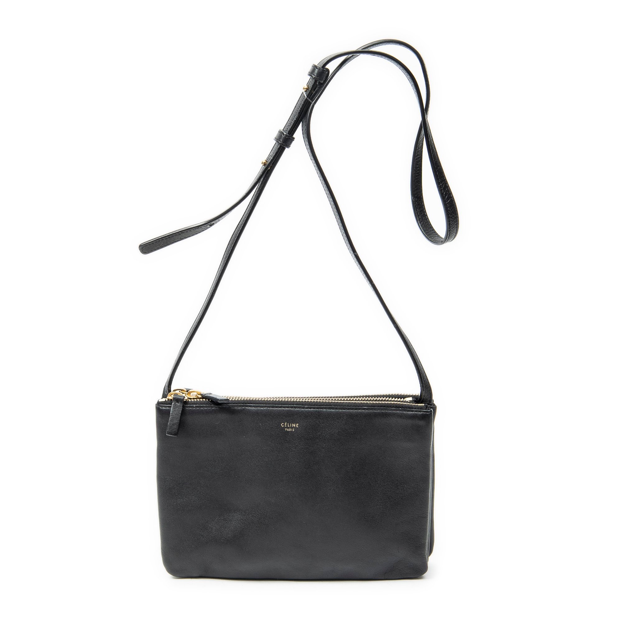 Celine Trio leather handbag