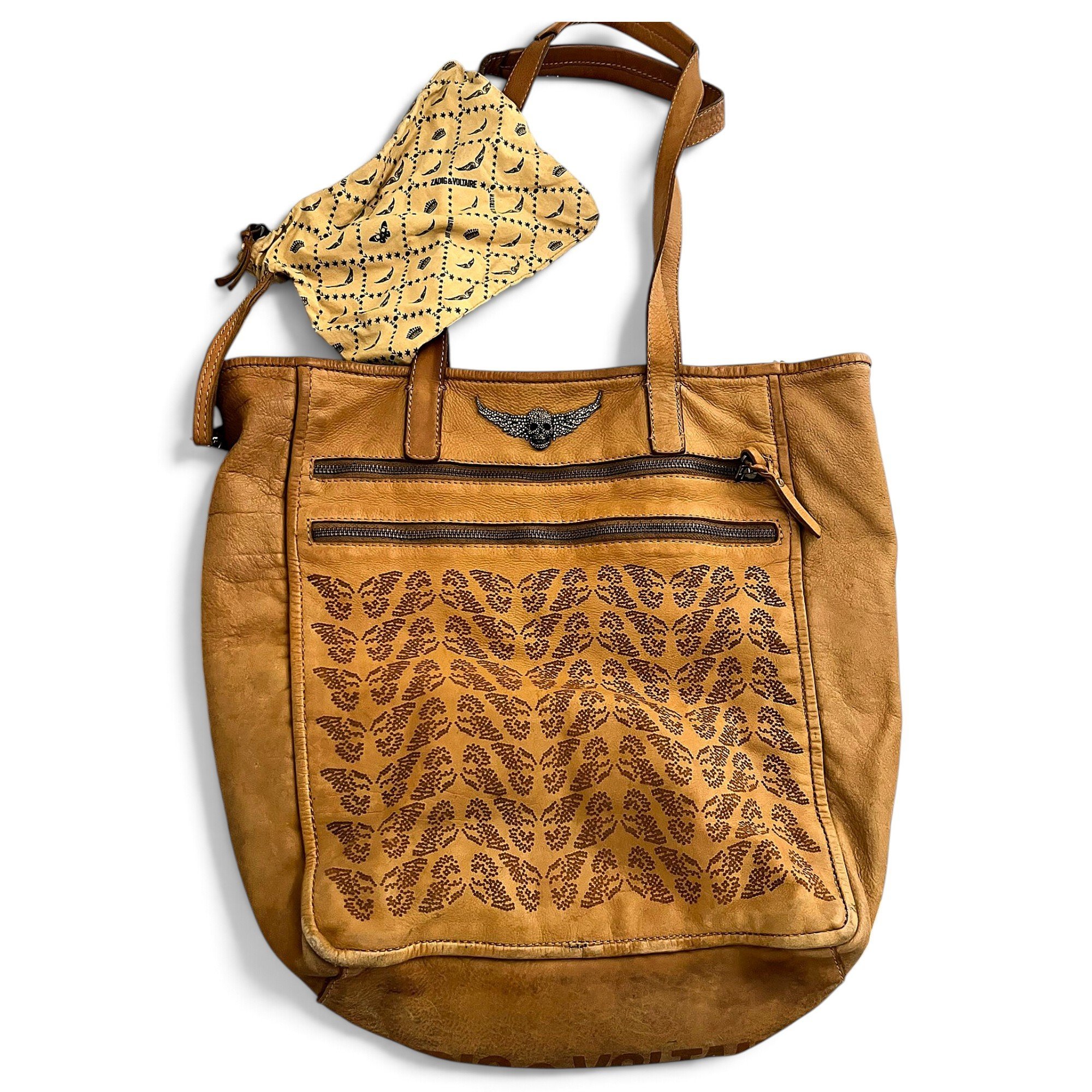 Rock leather crossbody bag