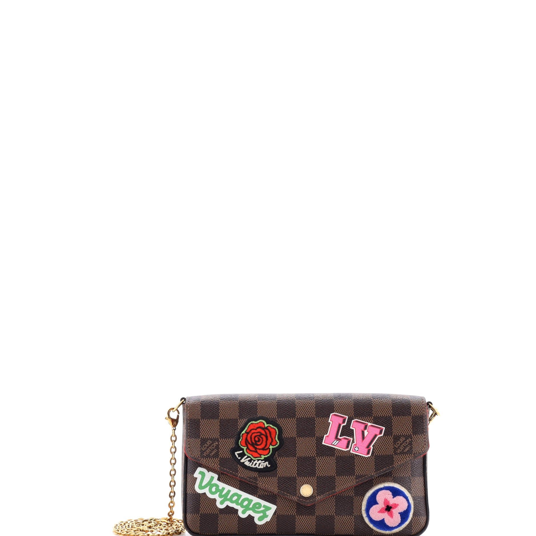 Felicie Pochette Limited Edition Patches Damier