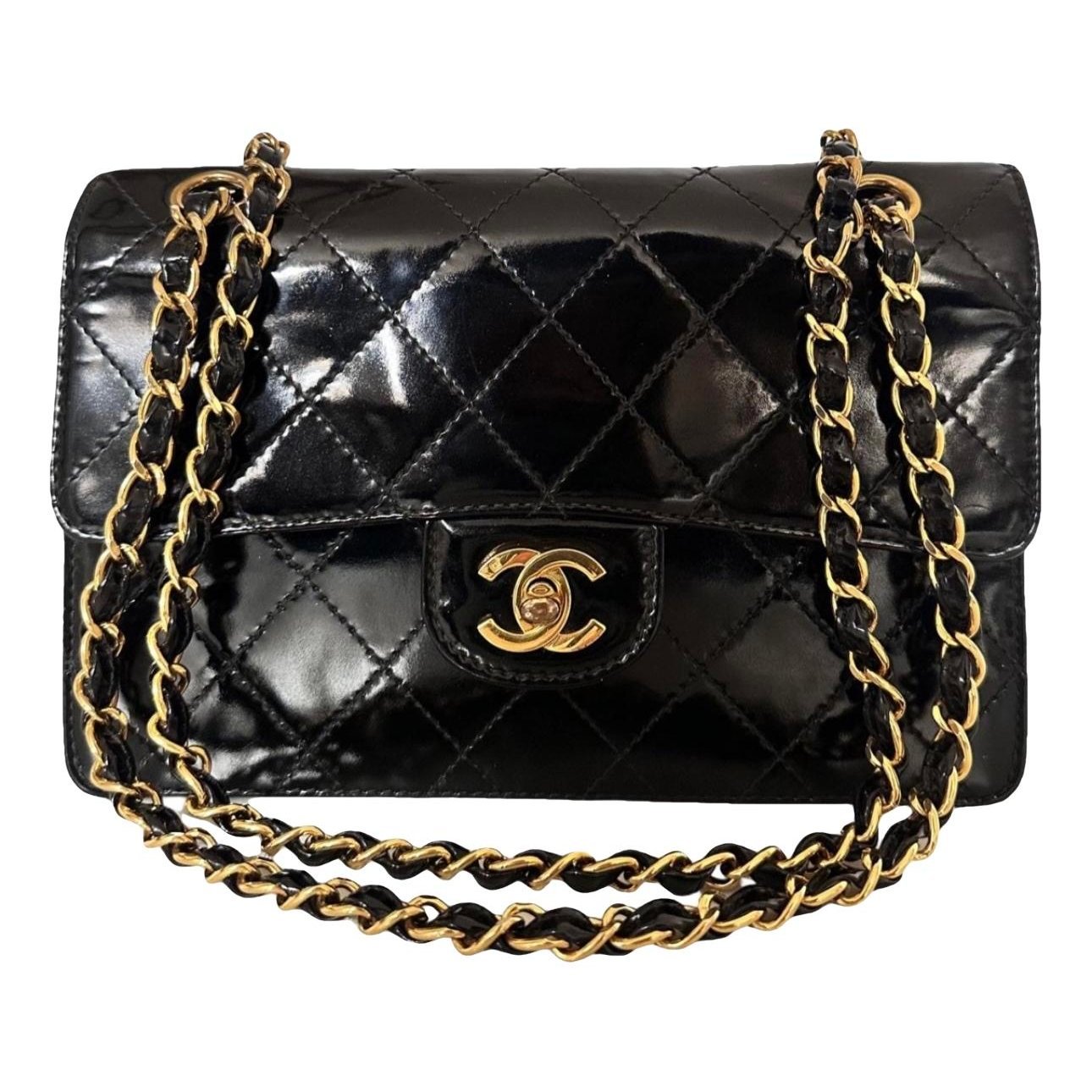 2.55 patent leather handbag