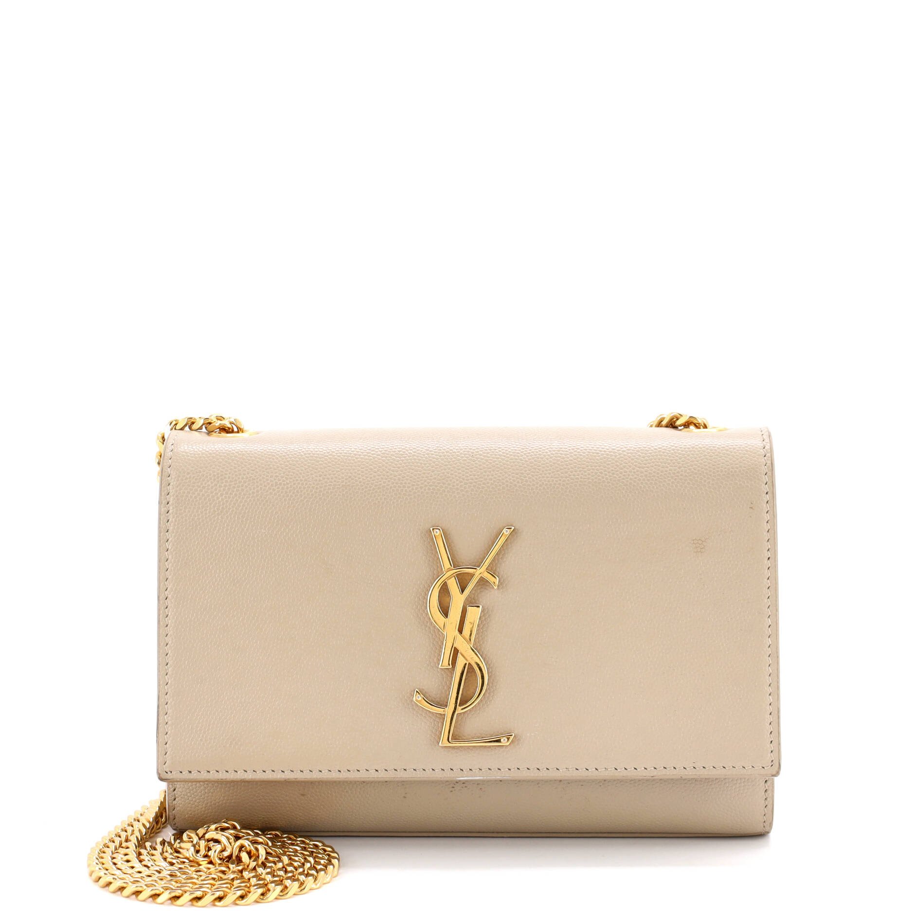 Classic Monogram Crossbody Bag Grainy Leather Small