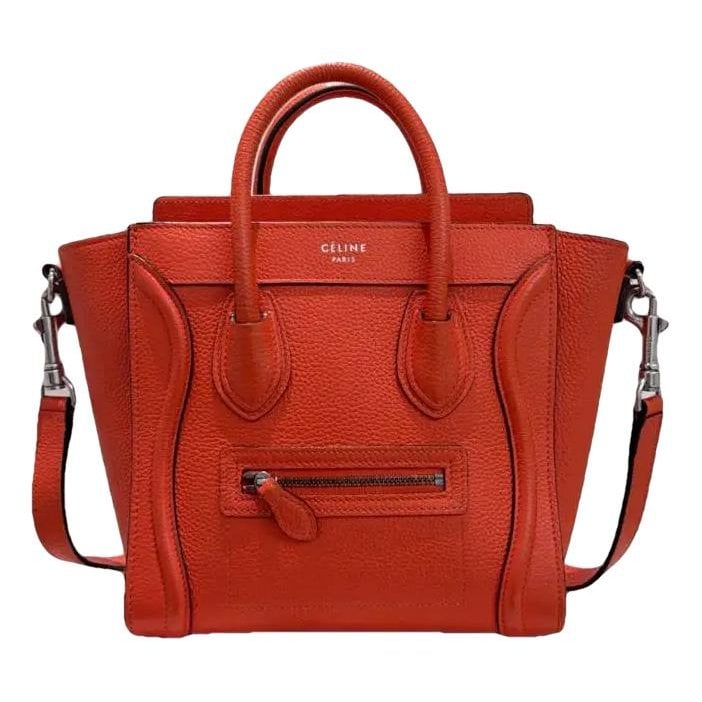 Nano Luggage leather crossbody bag
