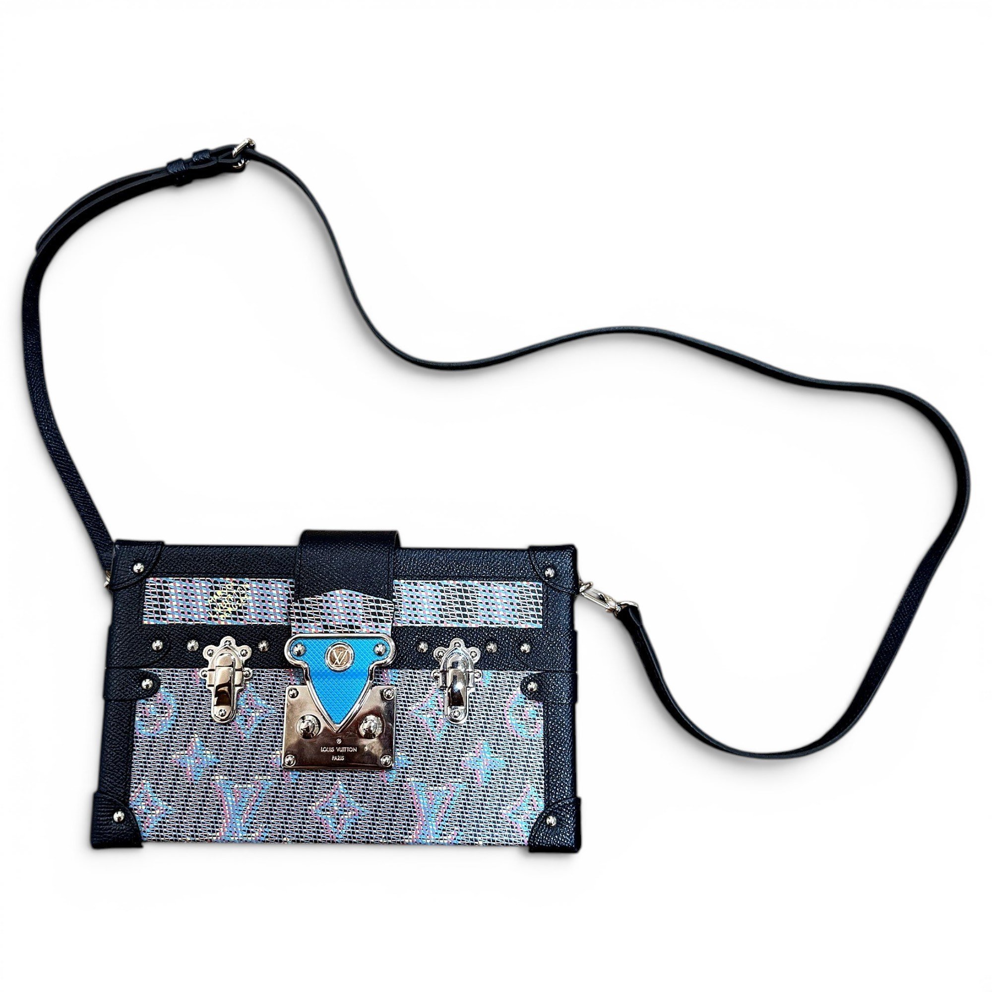 Petite Malle leather crossbody bag