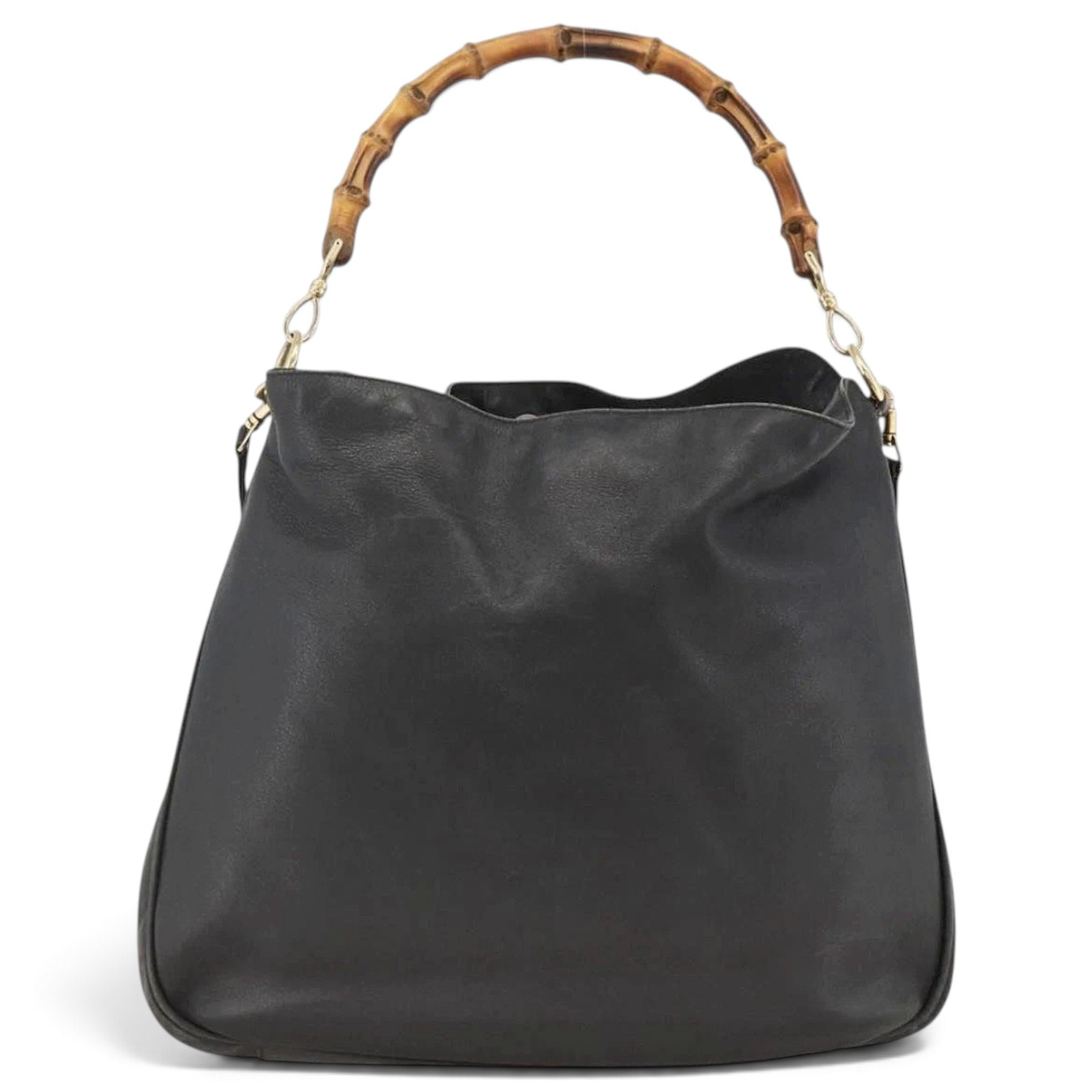 Bamboo leather handbag