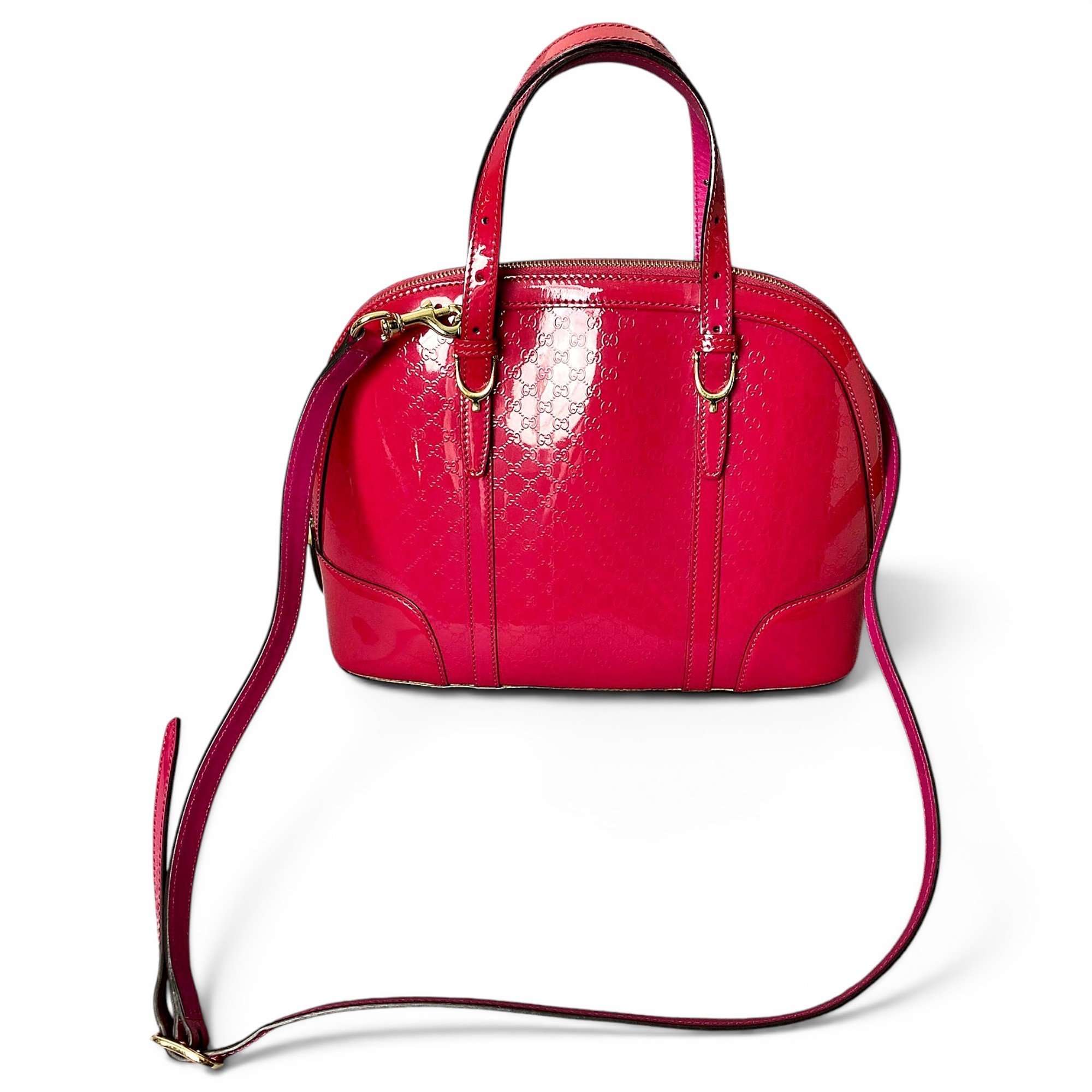 Dôme leather crossbody bag