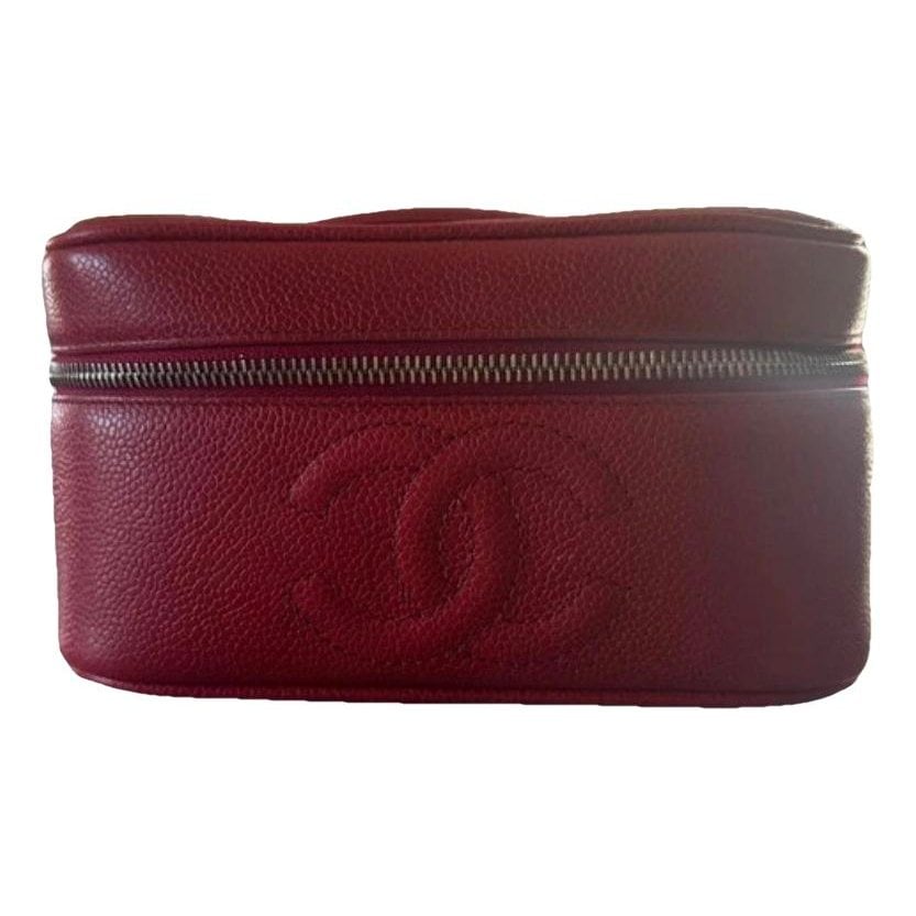 Leather vanity case