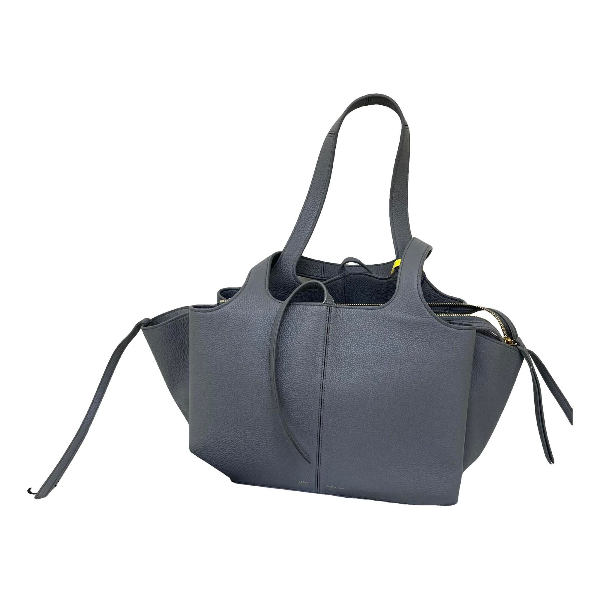Tri-Fold leather tote